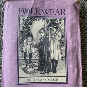 Folkwear discontinued pattern Childhood Dreams 1983 NWOT❣️